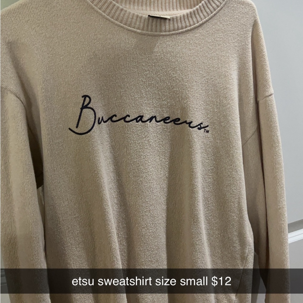 ETSU Buccaneers Beige Sweatshirt